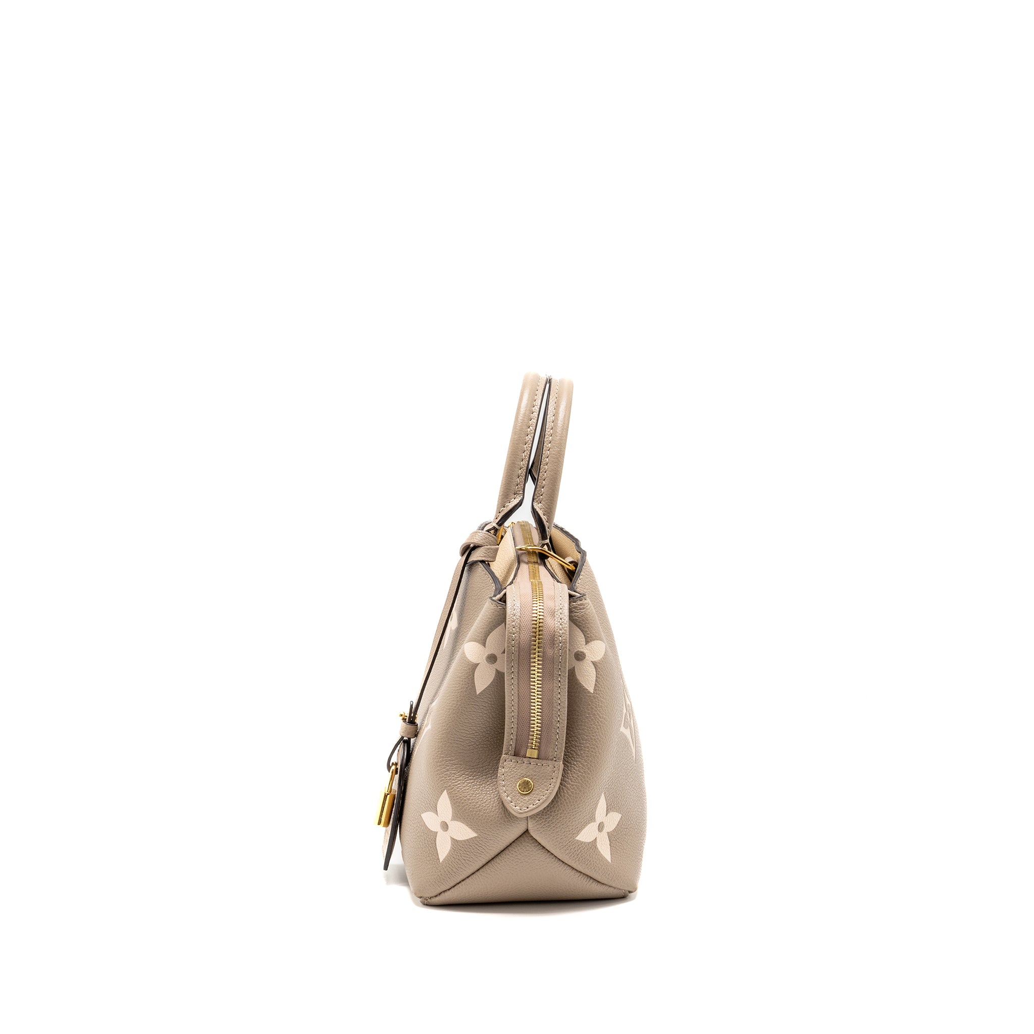 LOUIS VUITTON PETIT PALAIS BAG BICOLOUR MONOGRAM EMPREINTE LEATHER TOURTERELLE/CREME GHW