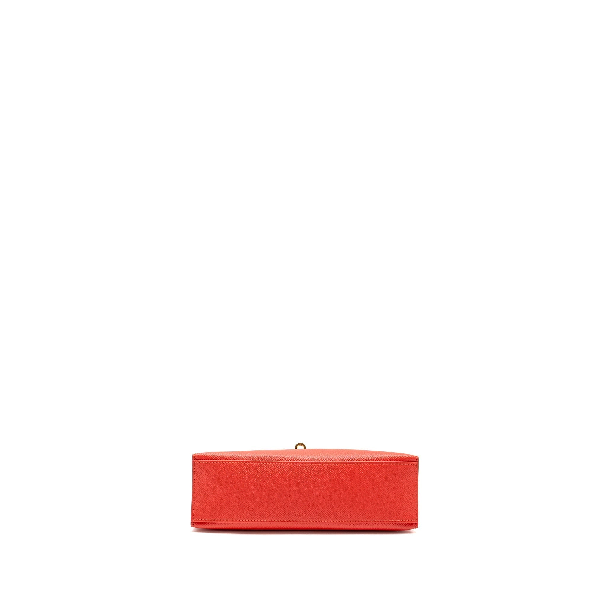 HERMES KELLY POCHETTE EPSOM Q5 ROUGE CASAQUE GHW