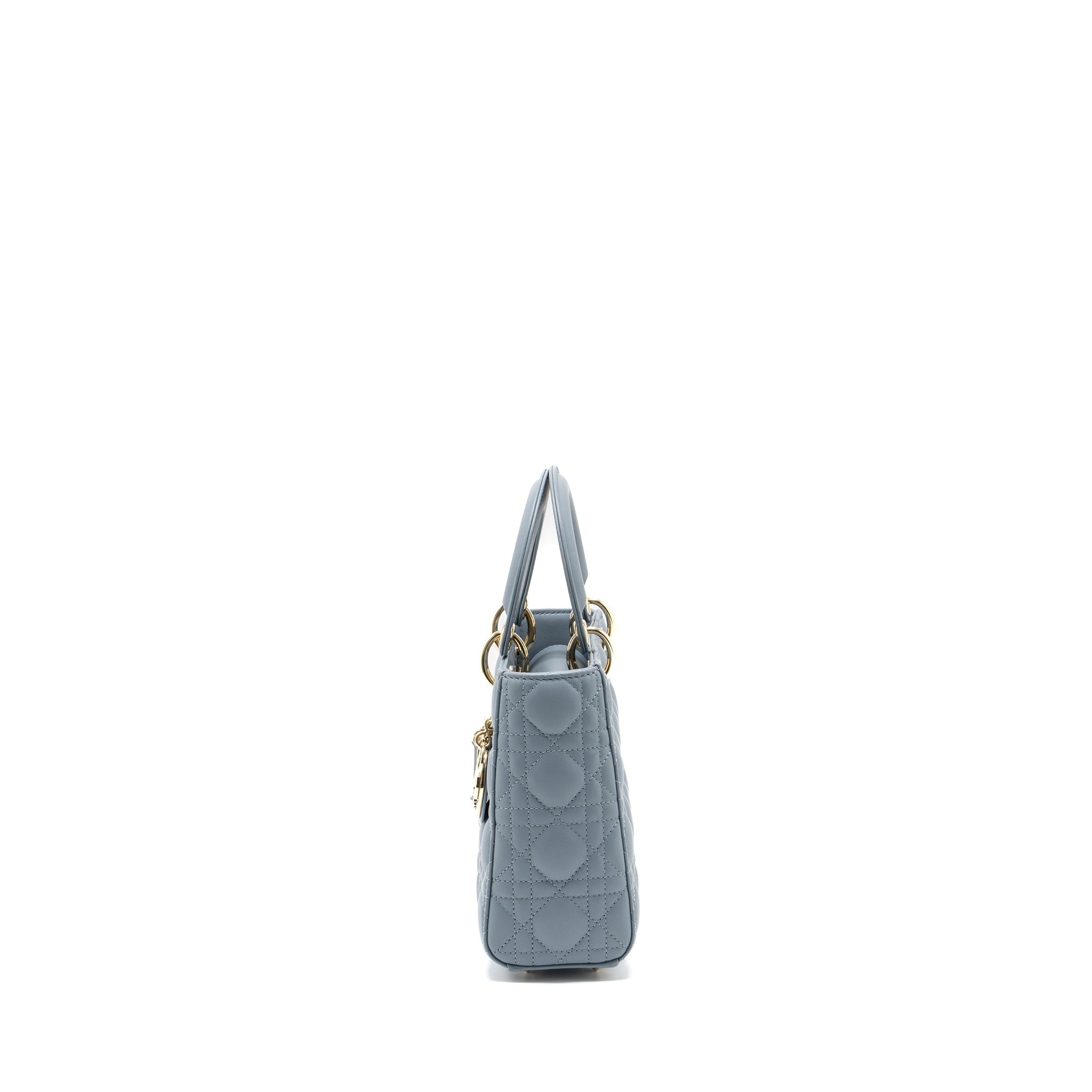 DIOR MY ABC SMALL LADY DIOR LAMBSKIN LIGHT BLUE LGHW
