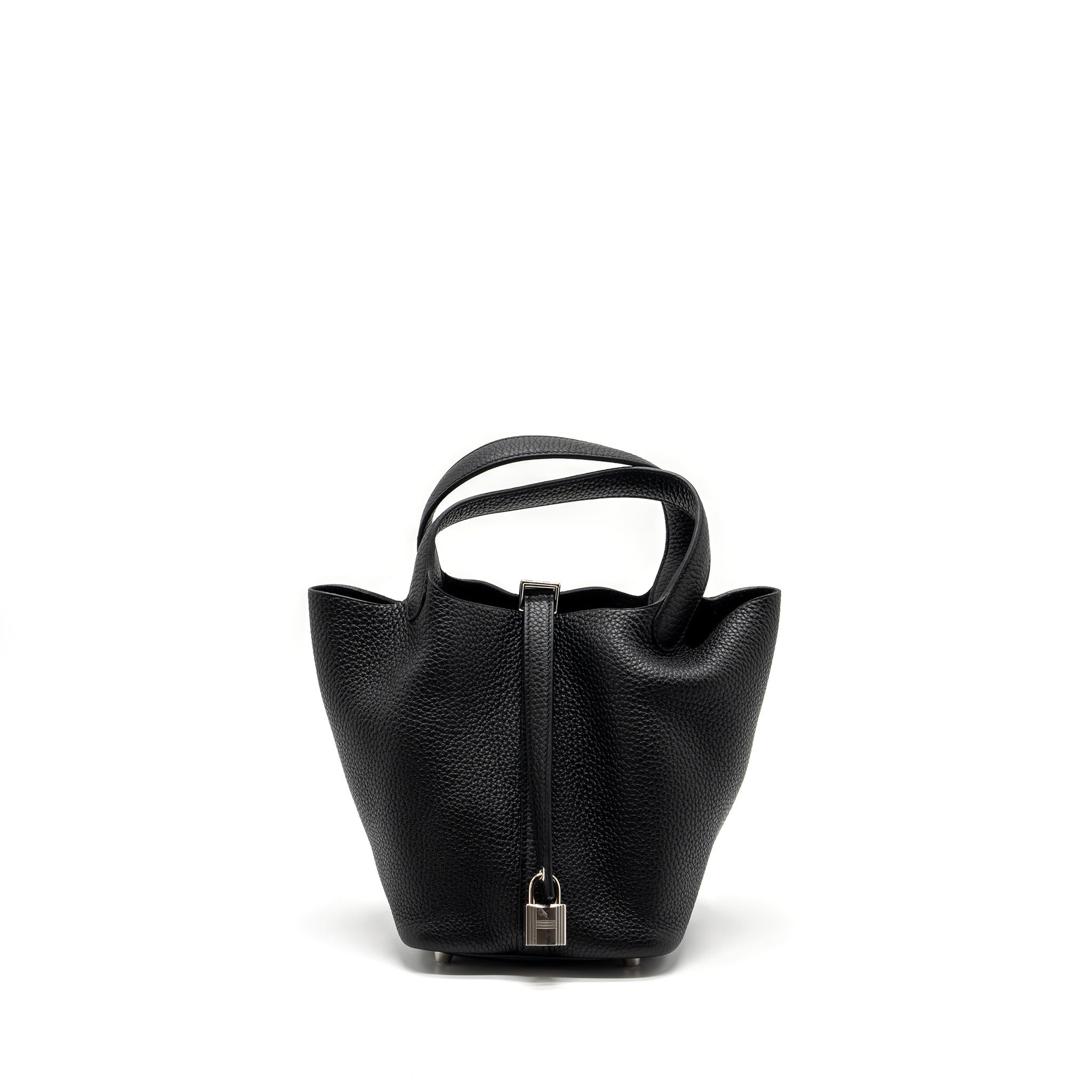 HERMES PICOTIN 18 LOCK BAG CLEMENCE BLACK SHW