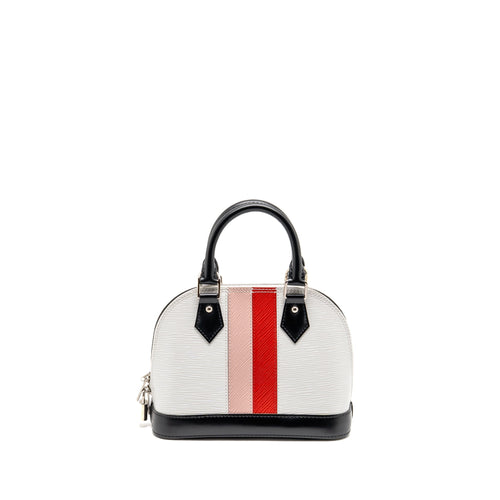 LOUIS VUITTON STRIPE ALMA BB EPI LEATHER WHITE/MULTICOLOUR SHW