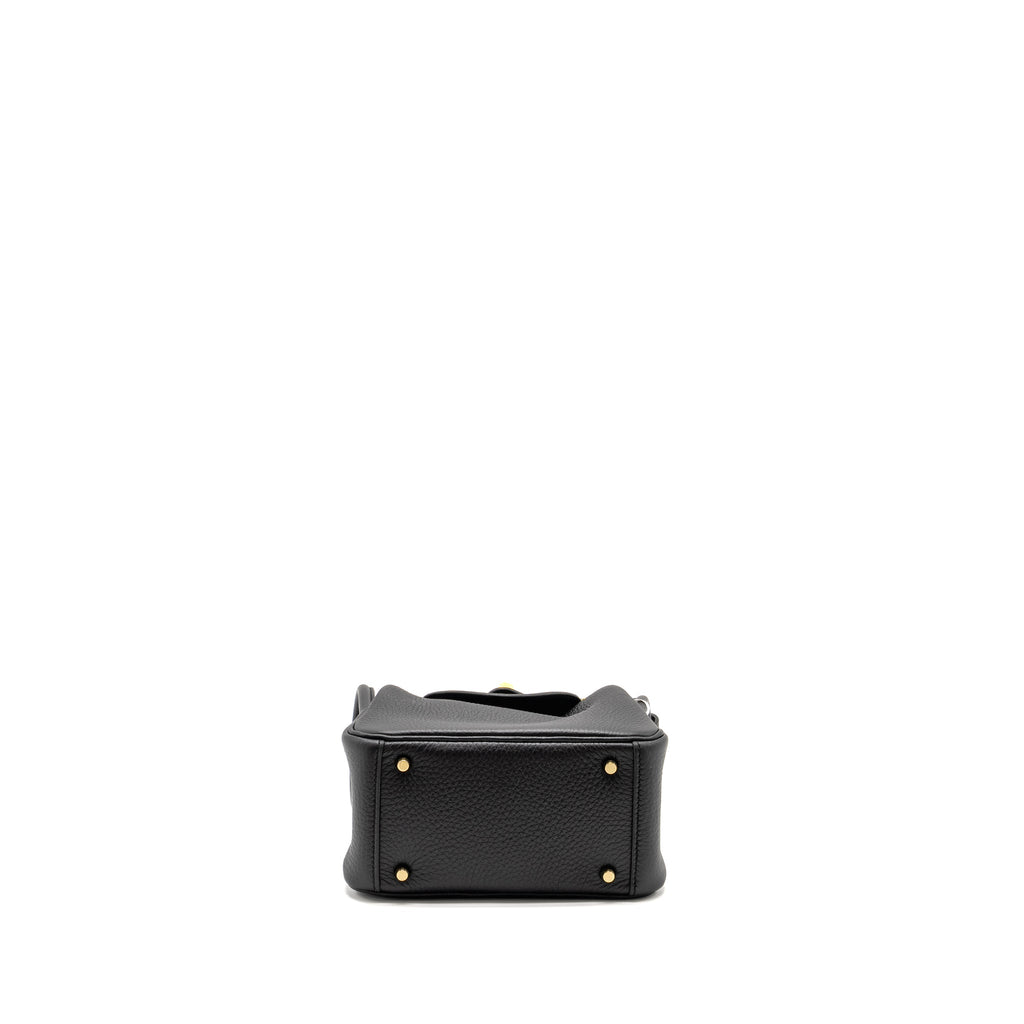 HERMES MINI LINDY II CLEMENCE BLACK GHW