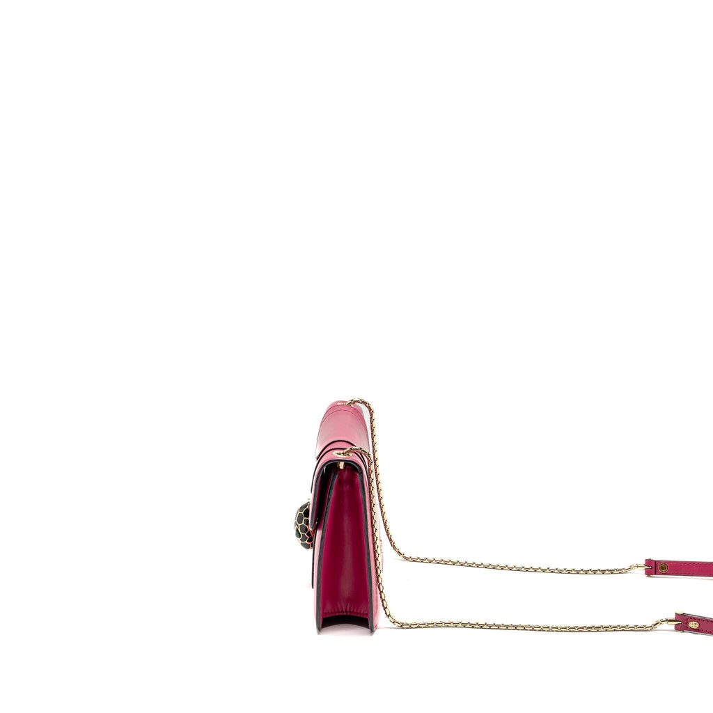 BVLGARI SERPENTI FOREVER CROSSBODY BAG CALFSKIN HOT PINK LGHW