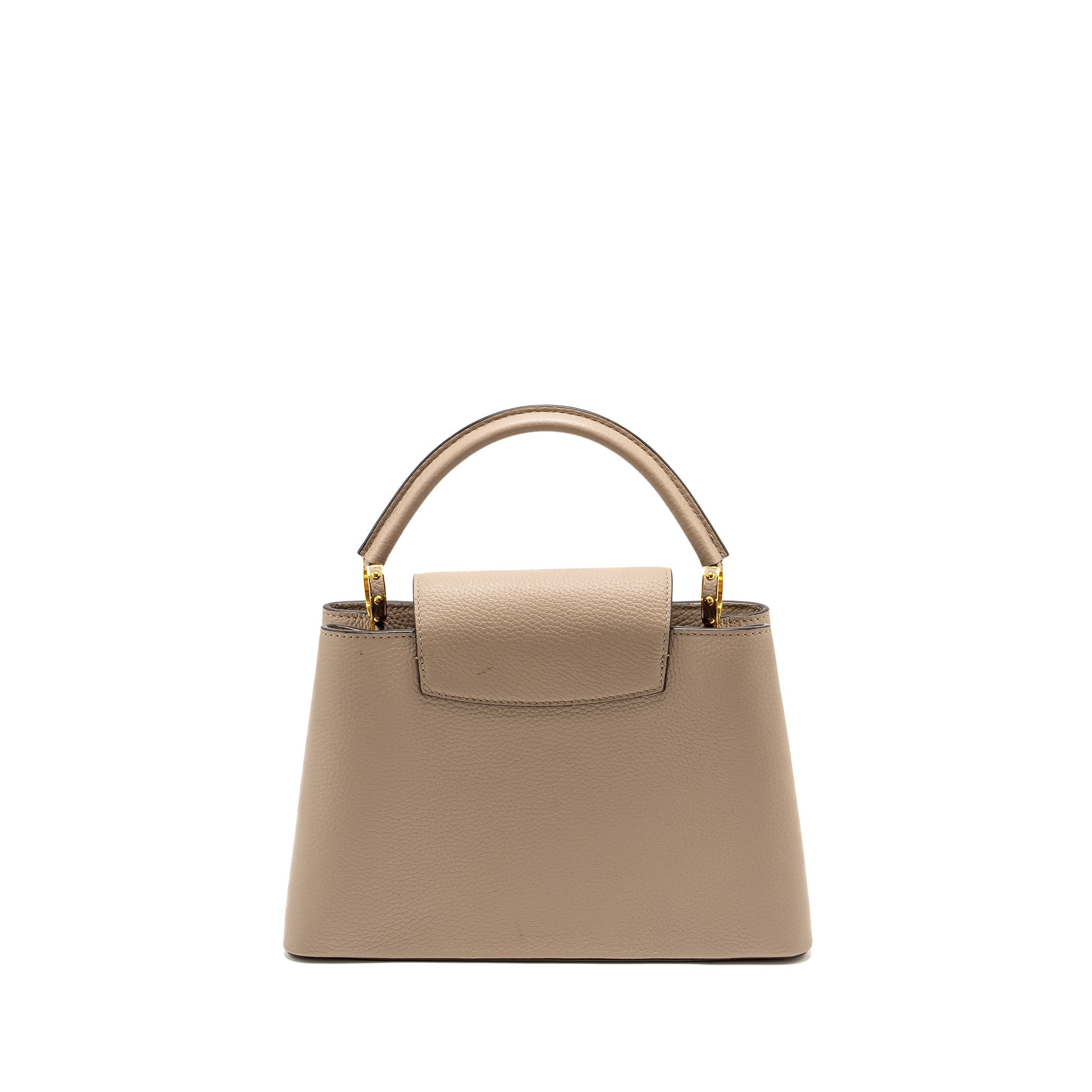 LOUIS VUITTON CAPUCINES PM CALFSKIN GREY GHW
