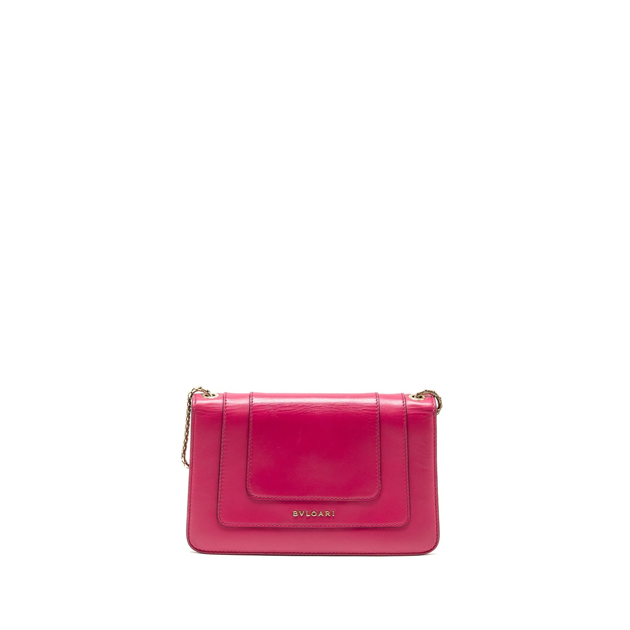BVLGARI SERPENTI FOREVER CROSSBODY BAG CALFSKIN HOT PINK LGHW