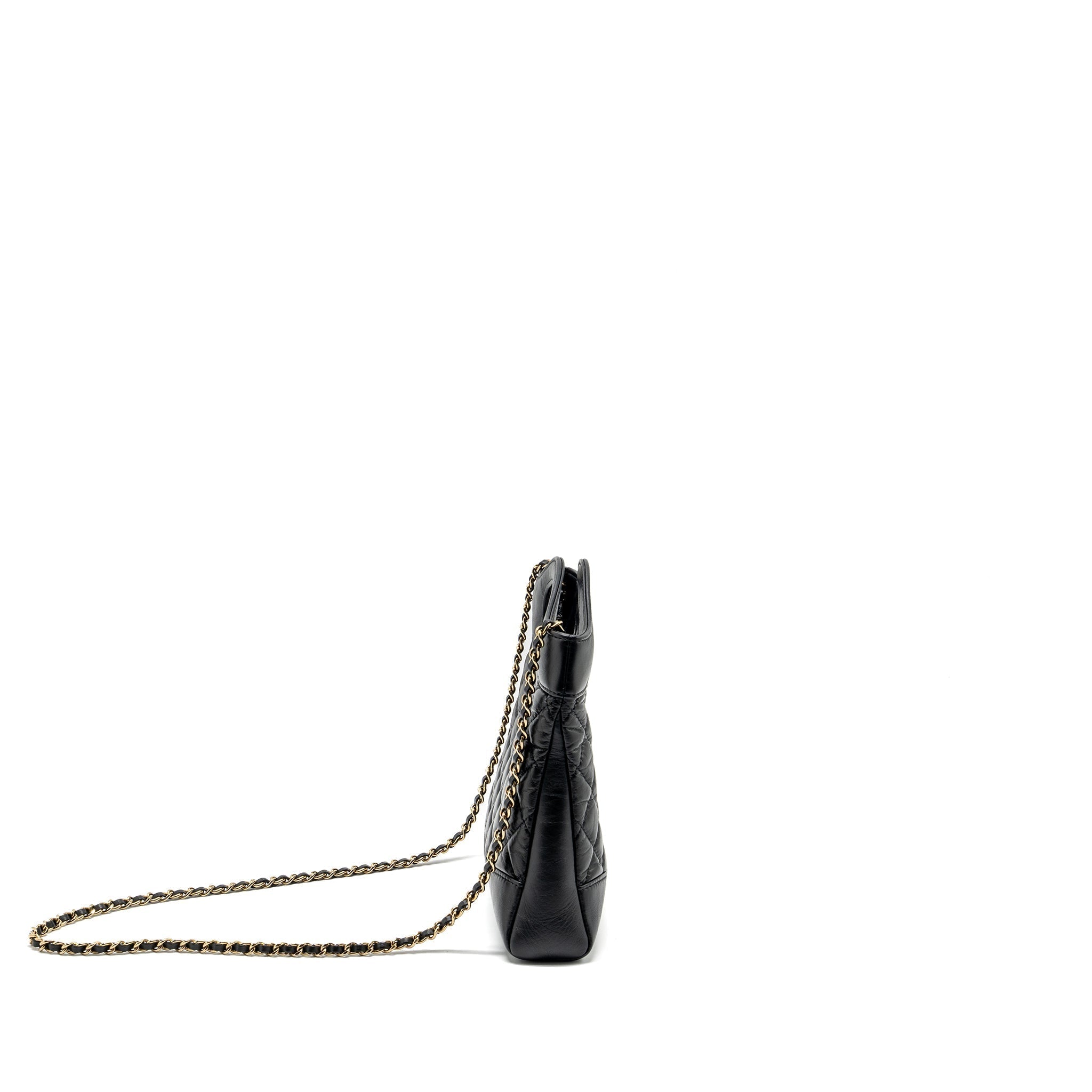 CHANEL MINI 31 BAG CALFSKIN BLACK LGHW (MICROCHIP)