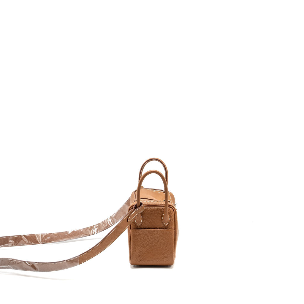 HERMES MINI LINDY CLEMENCE GOLD SHW