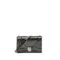 DIOR MEDIUM DIORAMA CALFSKIN METALLIC SILVER SHW