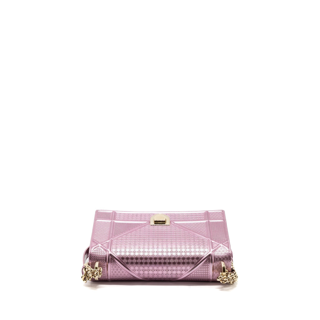 DIOR DIORAMA BAG METALLIC PINK LGHW
