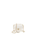 CHANEL SMALL HEART BAG LAMBSKIN WHITE LGHW
