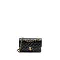 CHANEL SMALL CLASSIC DOUBLE FLAP BAG CAVIAR BLACK GHW