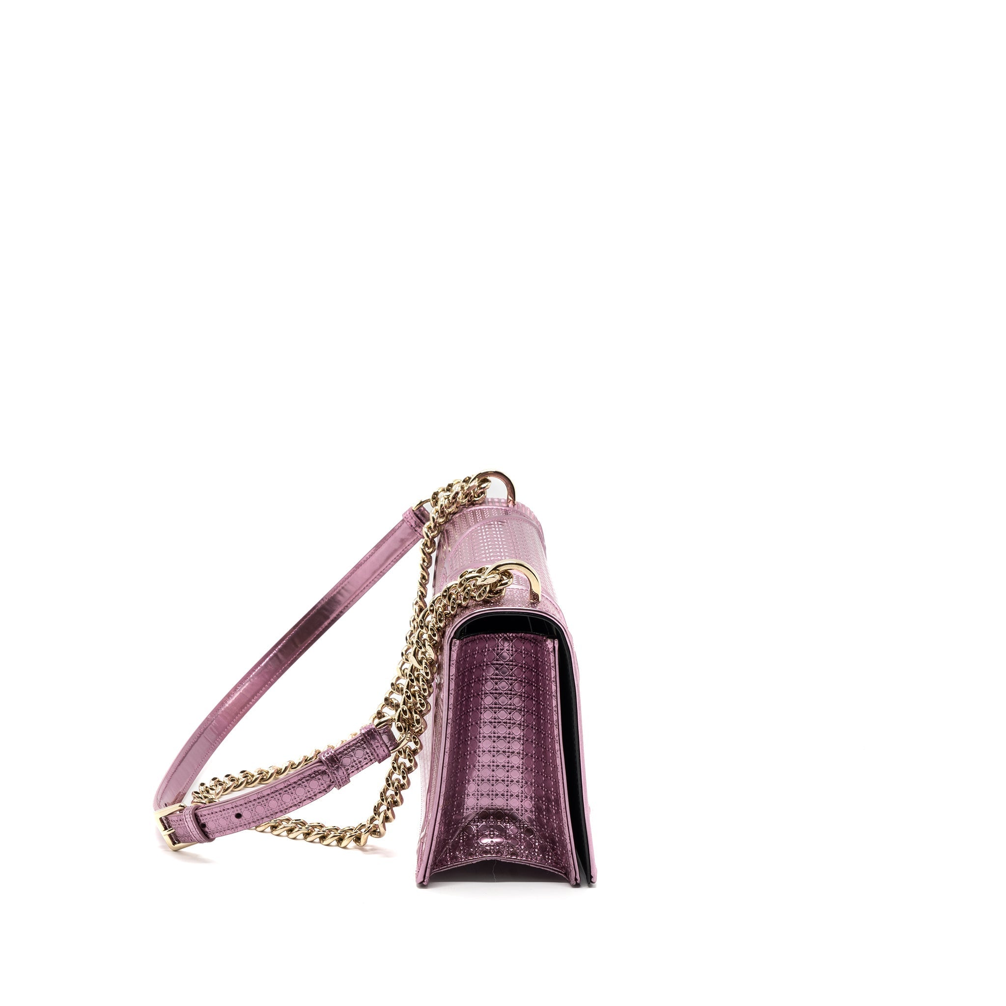 DIOR DIORAMA BAG METALLIC PINK LGHW