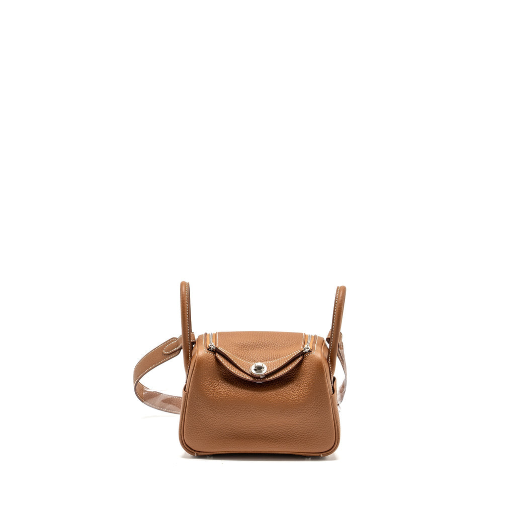 HERMES MINI LINDY CLEMENCE GOLD SHW