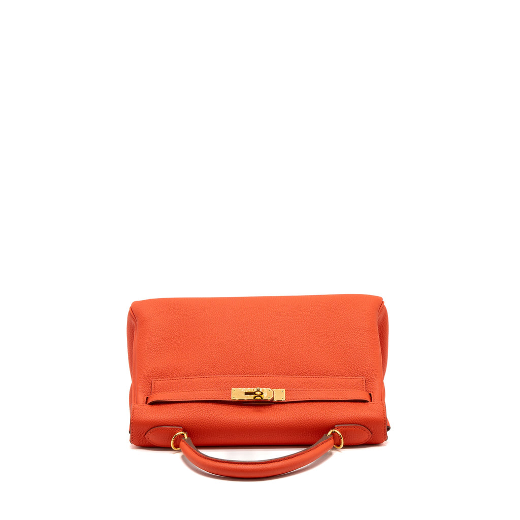 Hermes kelly 32 togo capucine GHW