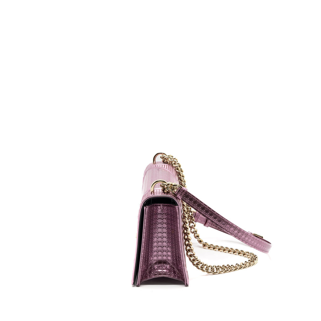 DIOR DIORAMA BAG METALLIC PINK LGHW