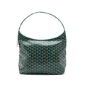 GOYARD BOHEME HOBO BAG CANVAS/ CALFSKIN GREEN SHW