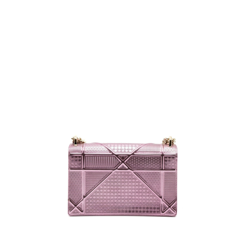 DIOR DIORAMA BAG METALLIC PINK LGHW