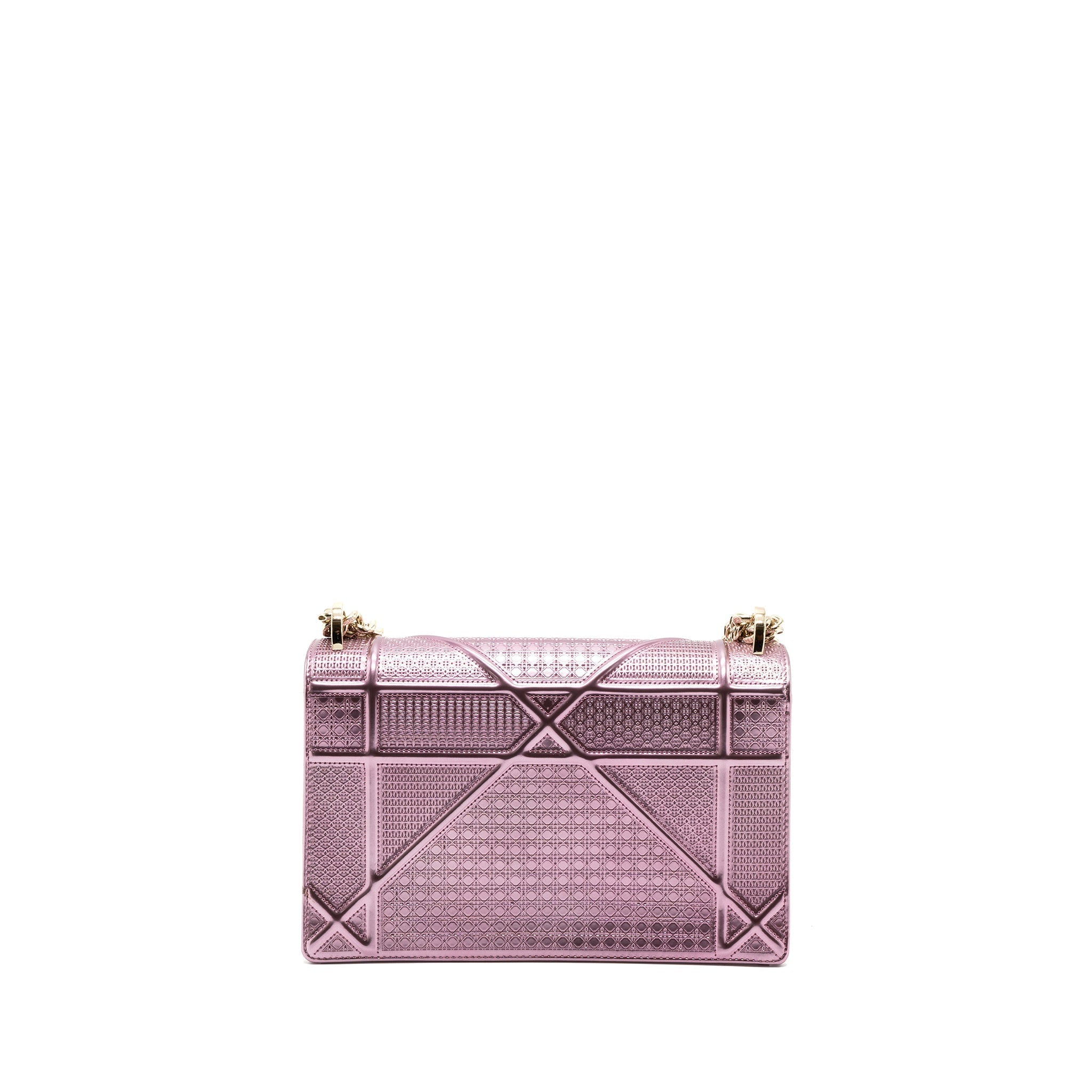 DIOR DIORAMA BAG METALLIC PINK LGHW