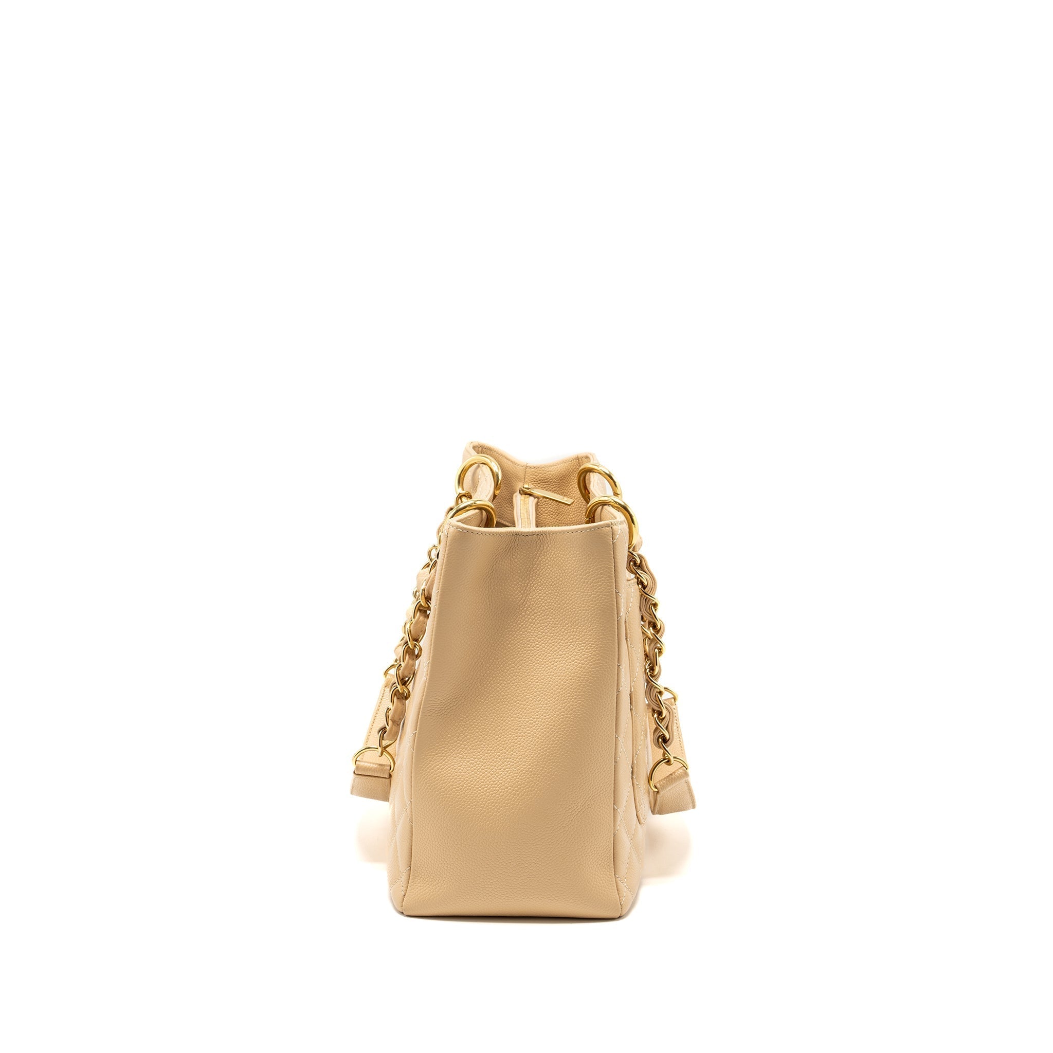 CHANEL GRAND SHOPPING TOTE CAVIAR BEIGE GHW