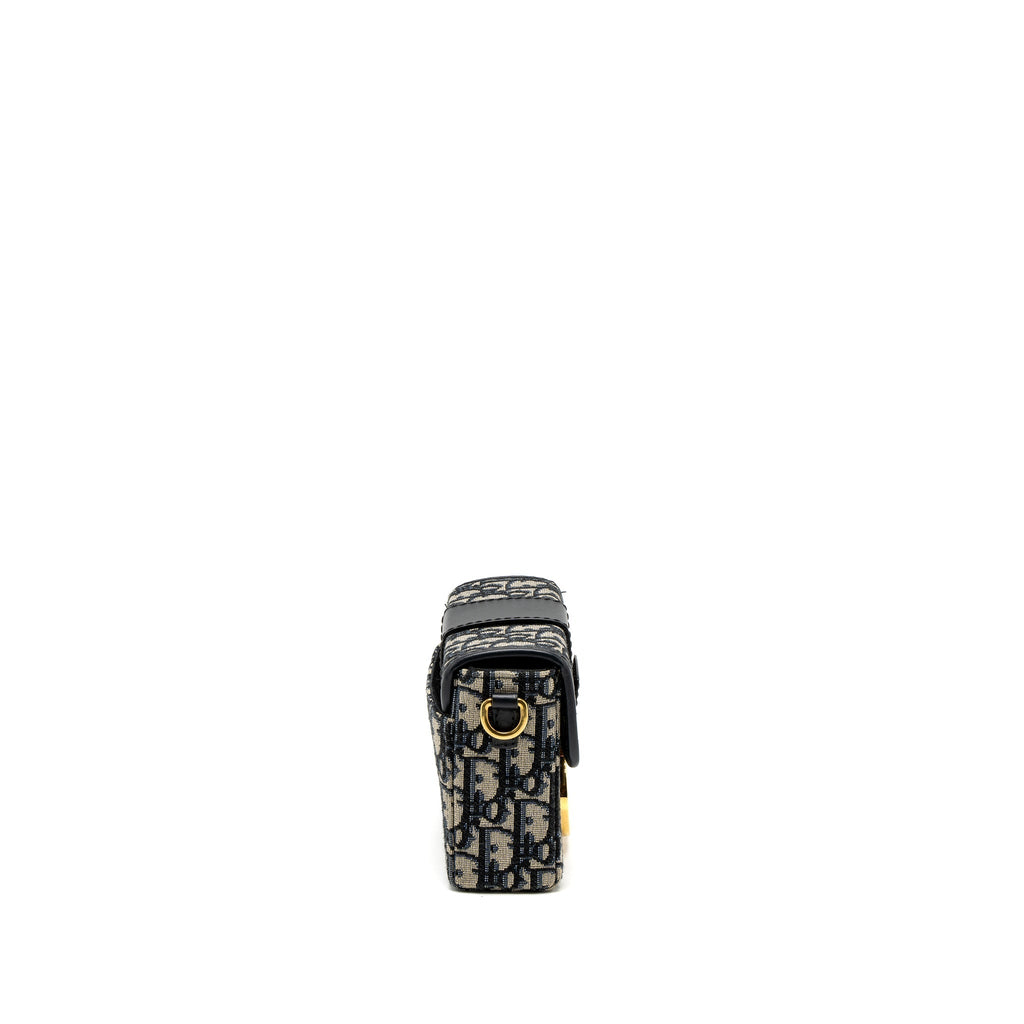 DIOR 30 MONTAIGNE BOX BLUE DIOR OBLIQUE JACQUARD GHW