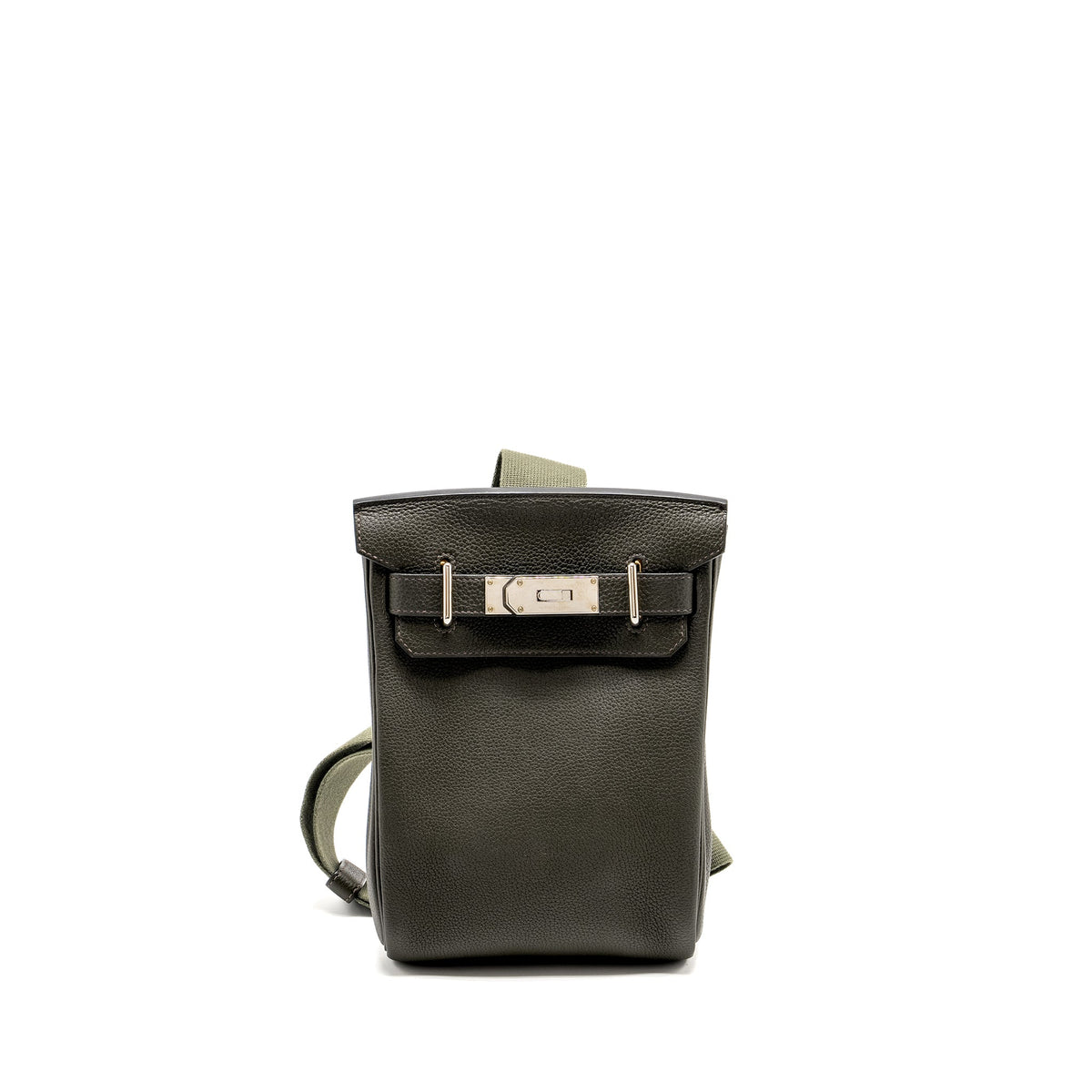 Hermes Hac A Dos PM Backpack Togo Vert de Gris SHW