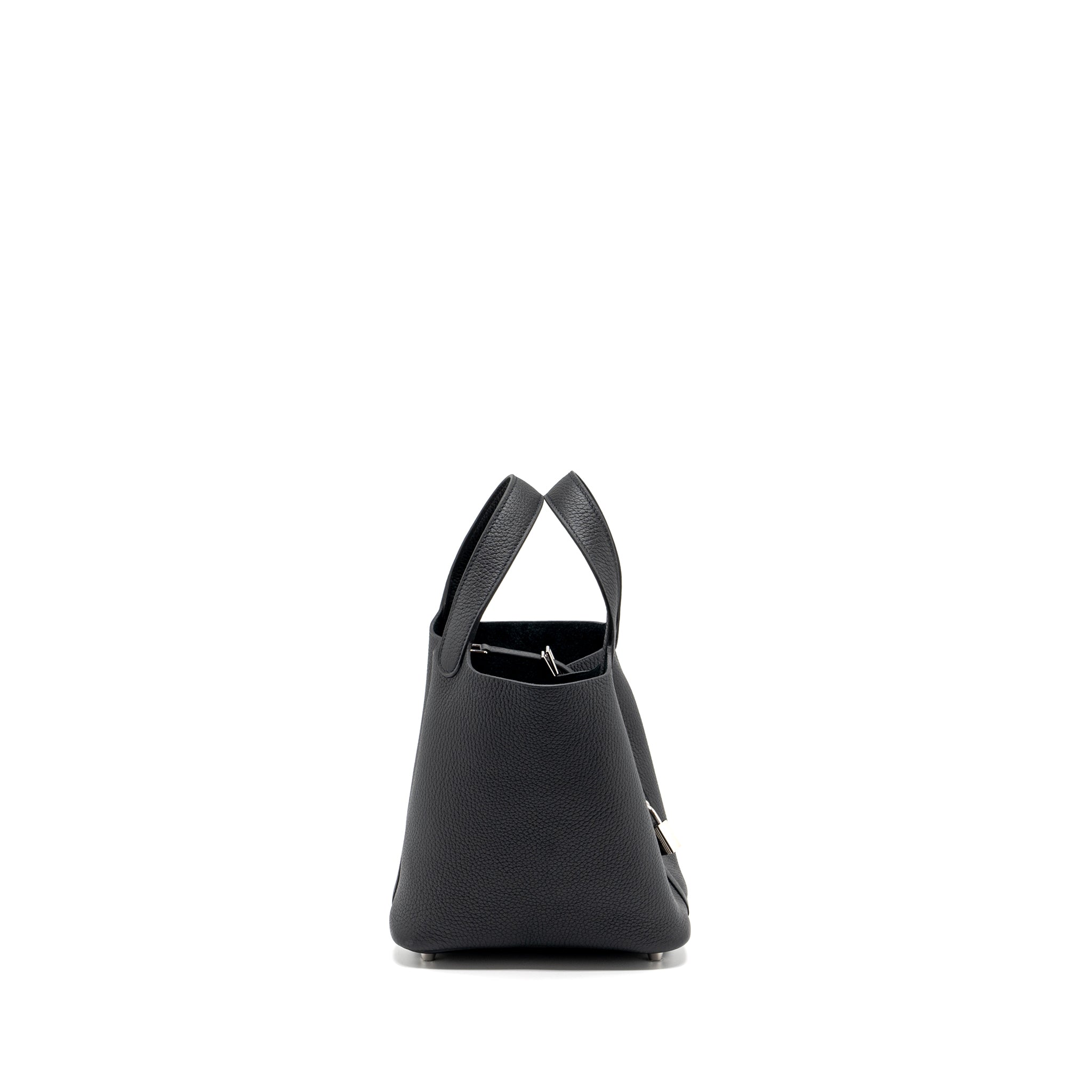 HERMES PICOTIN 18 LOCK BAG CLEMENCE BLACK SHW