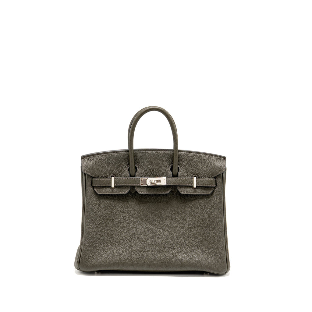 HERMES BIRKIN 25 TOGO VERT DE GRIS SHW