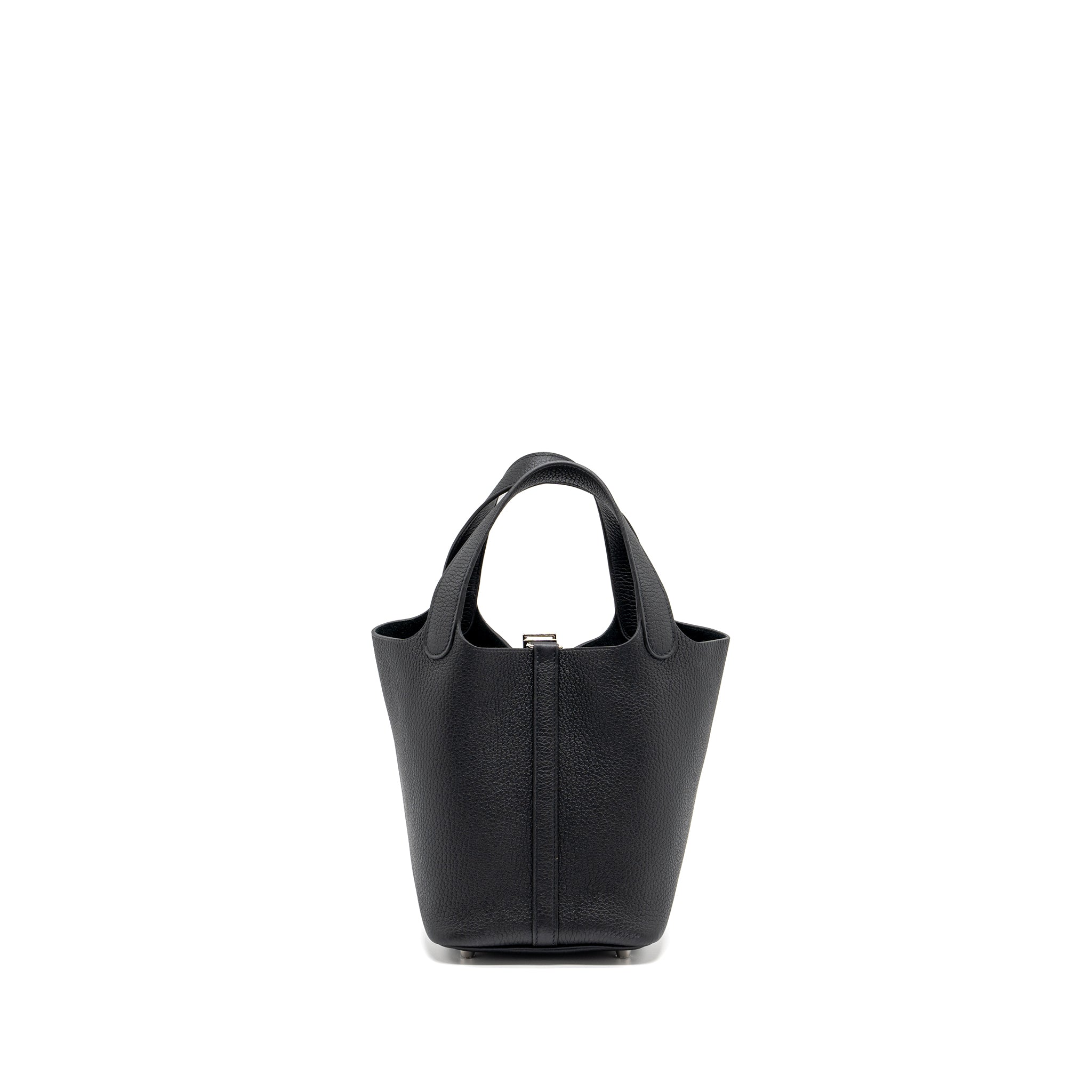 HERMES PICOTIN 18 LOCK BAG CLEMENCE BLACK SHW