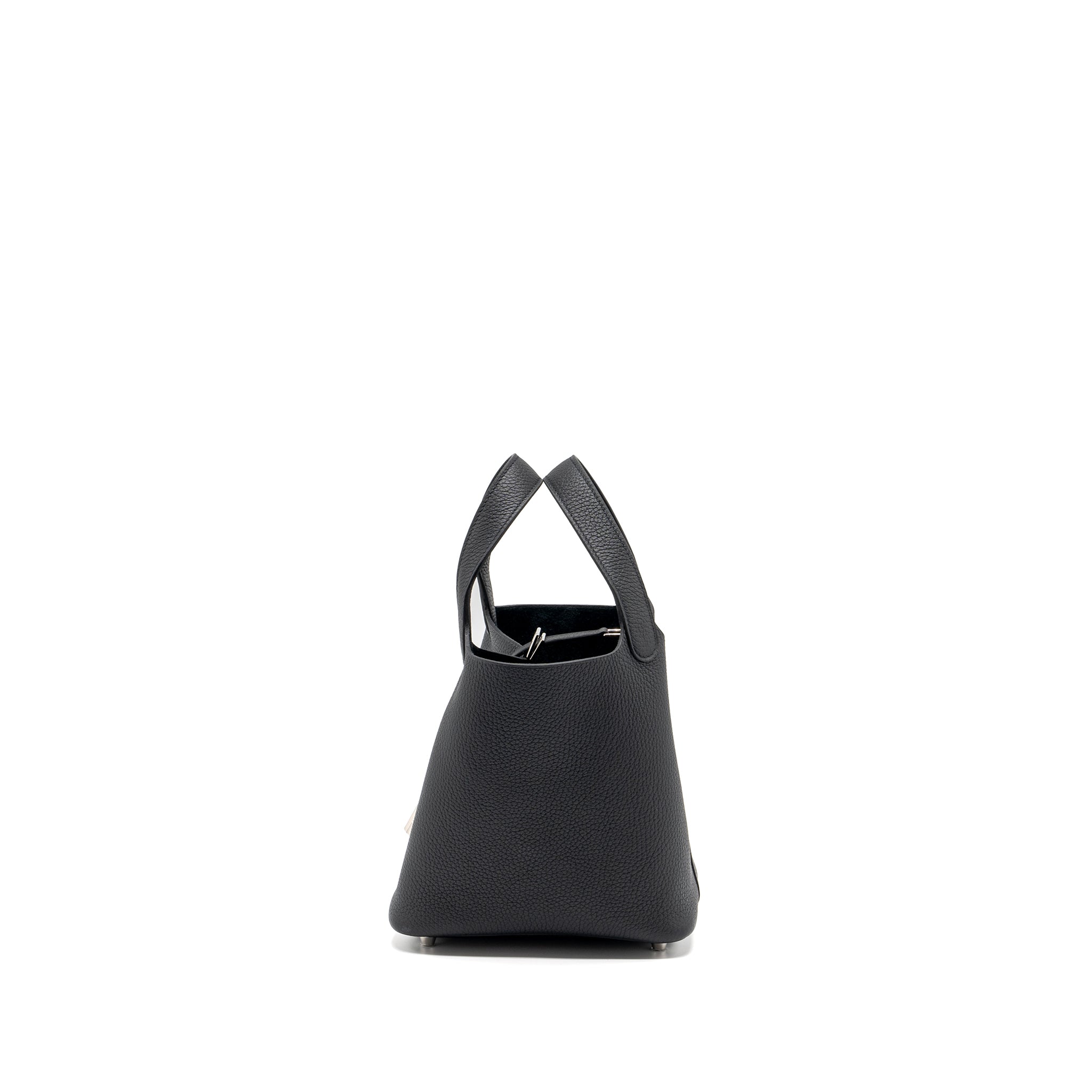 HERMES PICOTIN 18 LOCK BAG CLEMENCE BLACK SHW