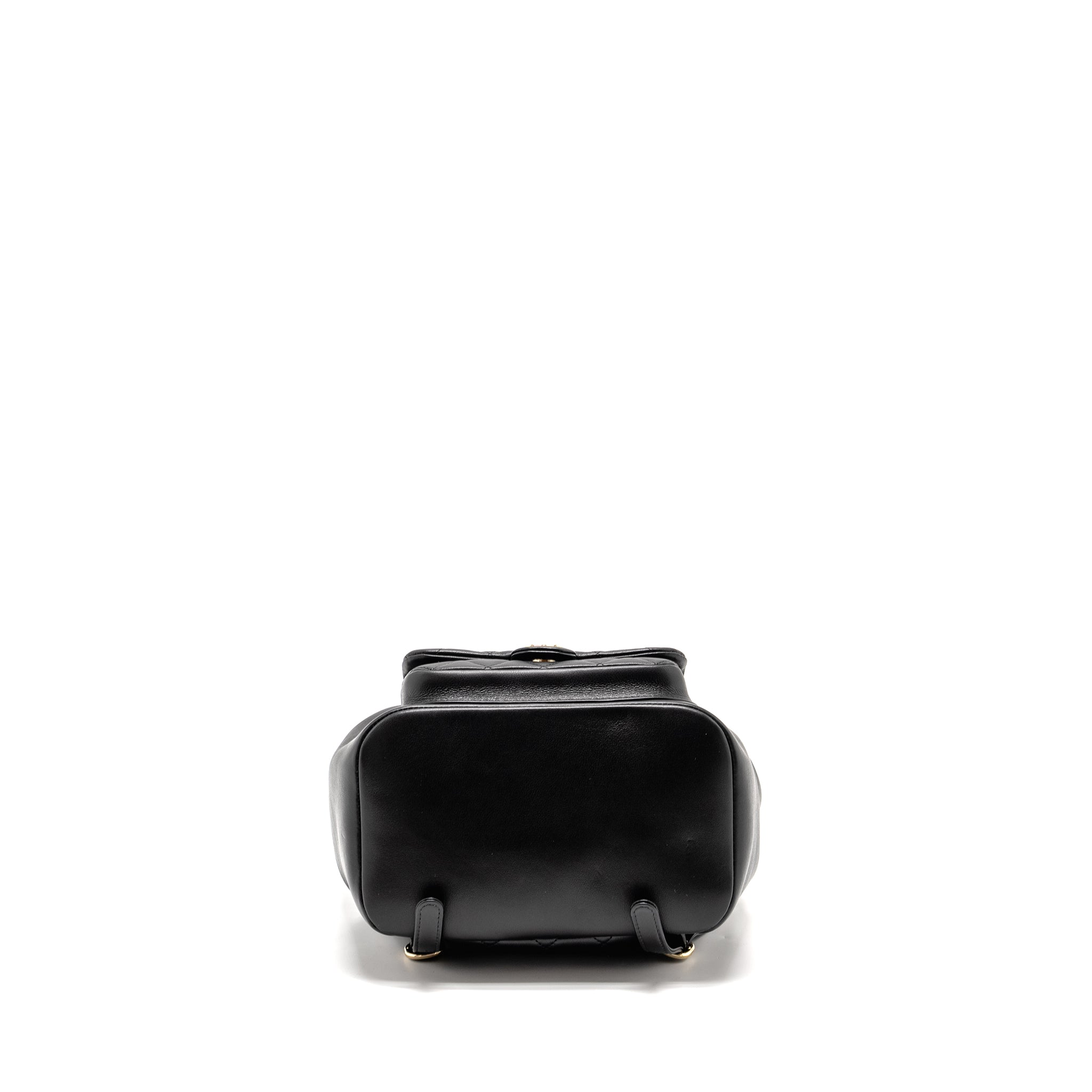 CHANEL 23C LARGE DUMA BACKPACK CALFSKIN BLACK LGHW (MICROCHIP)