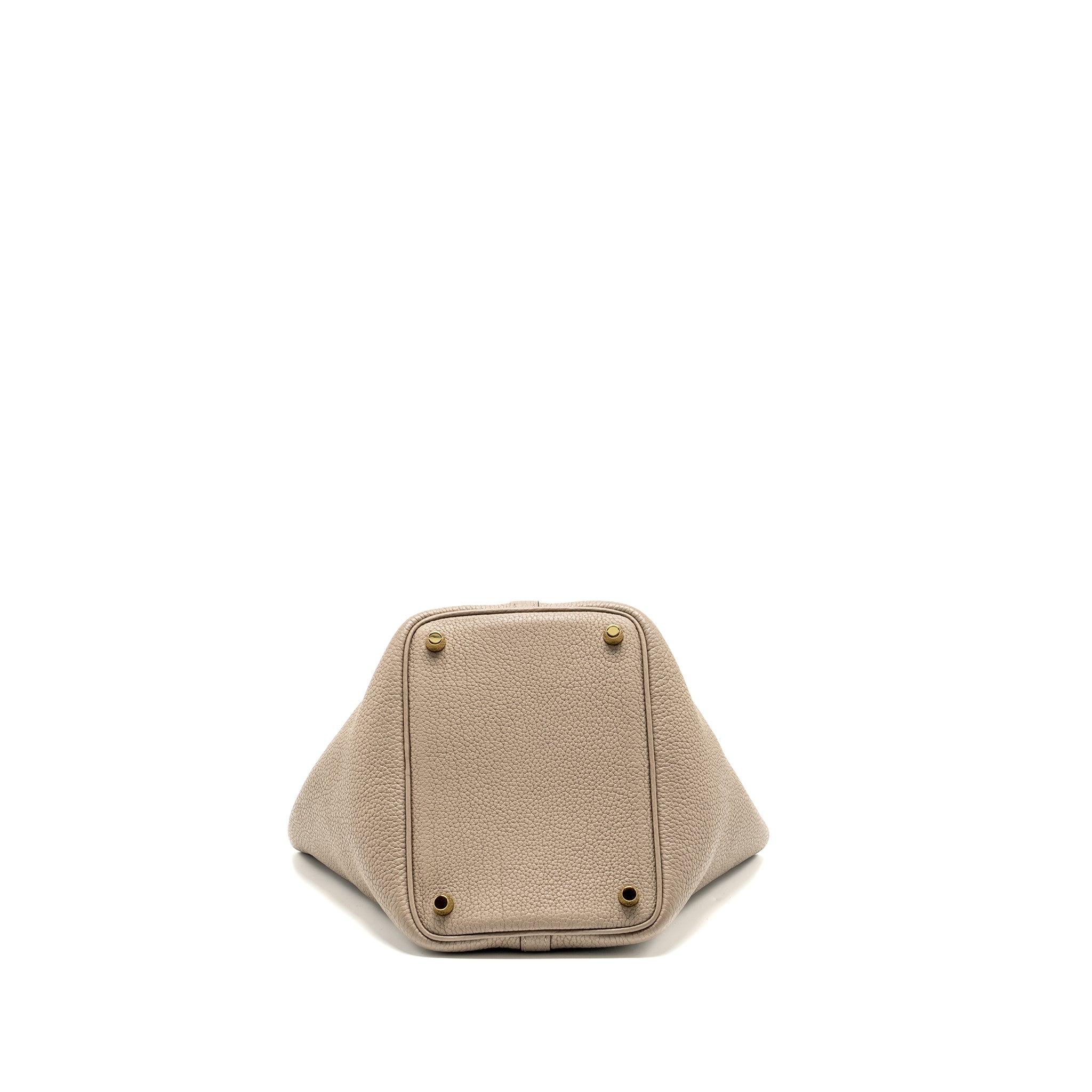 HERMES PICOTIN 18 LOCK BAG TAURILLON MAURICE GRIS ASPHALTE GHW