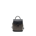 GOYARD MINI ALPIN BACKPACK GOYRADLINE CANVAS / LEATHER BLACK SHW