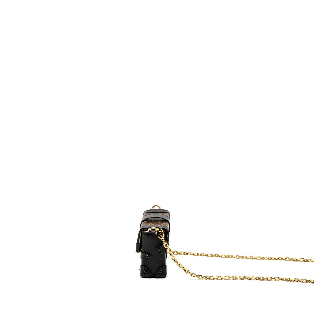 LOUIS VUITTON PETITE MALLE NECKLACE/MINI CHAIN BAG MONOGRAM CANVAS GHW