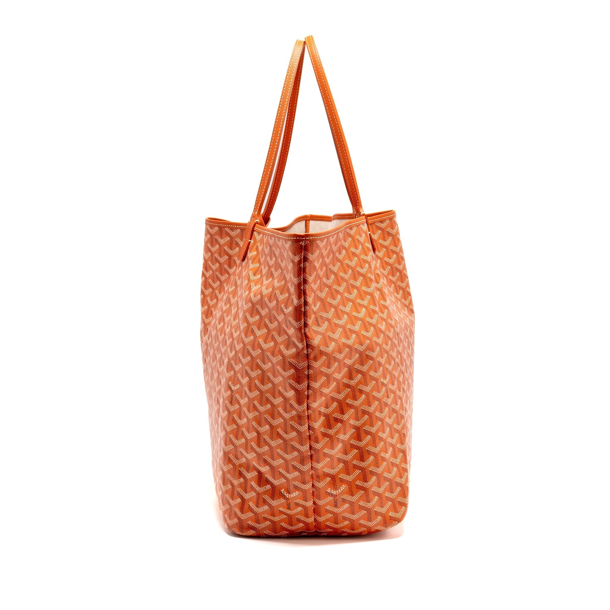 GOYARD SAINT LOUIS GM TOTE BAG GOYARDINE CANVAS ORANGE SHW