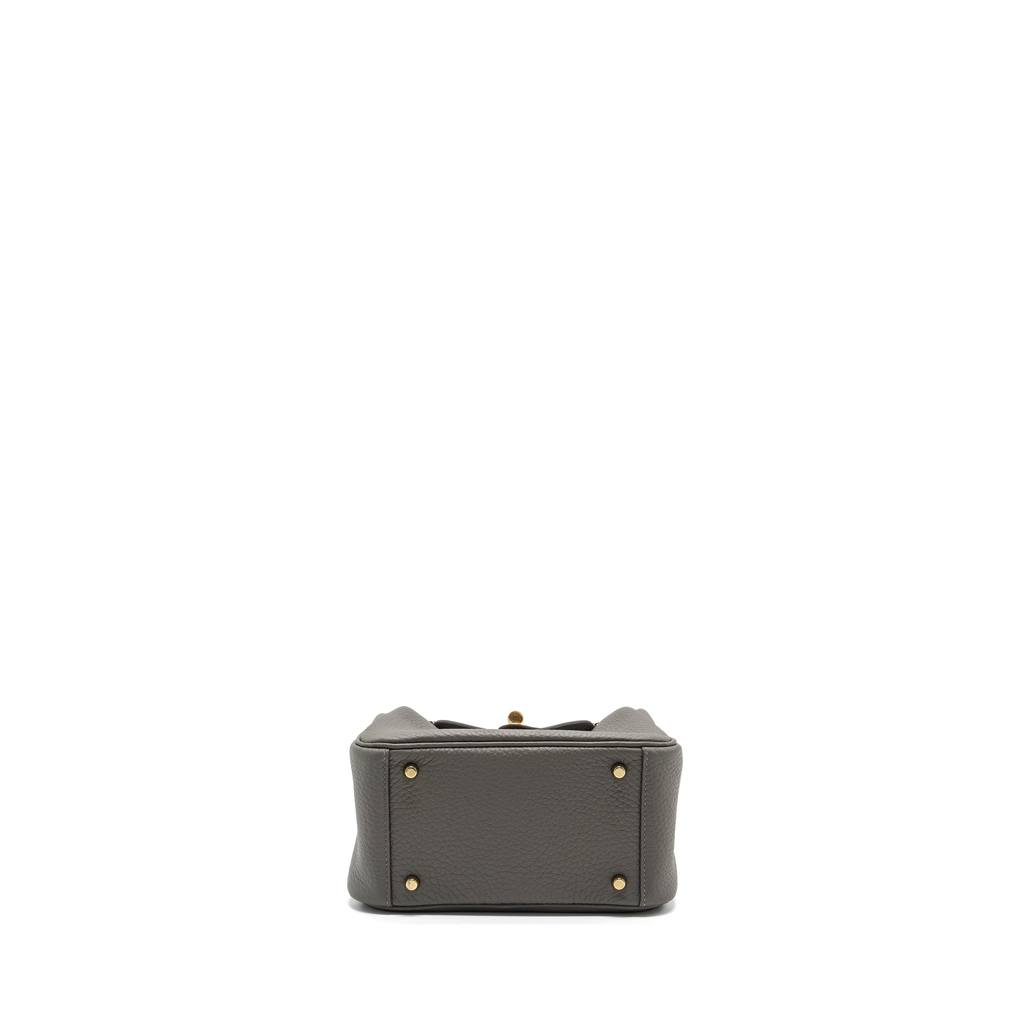 HERMES MINI LINDY CLEMENCE GRIS MEYER GHW