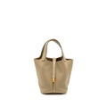 HERMES PICOTIN 18 LOCK BAG CLEMENCE BEIGE MARFA GHW