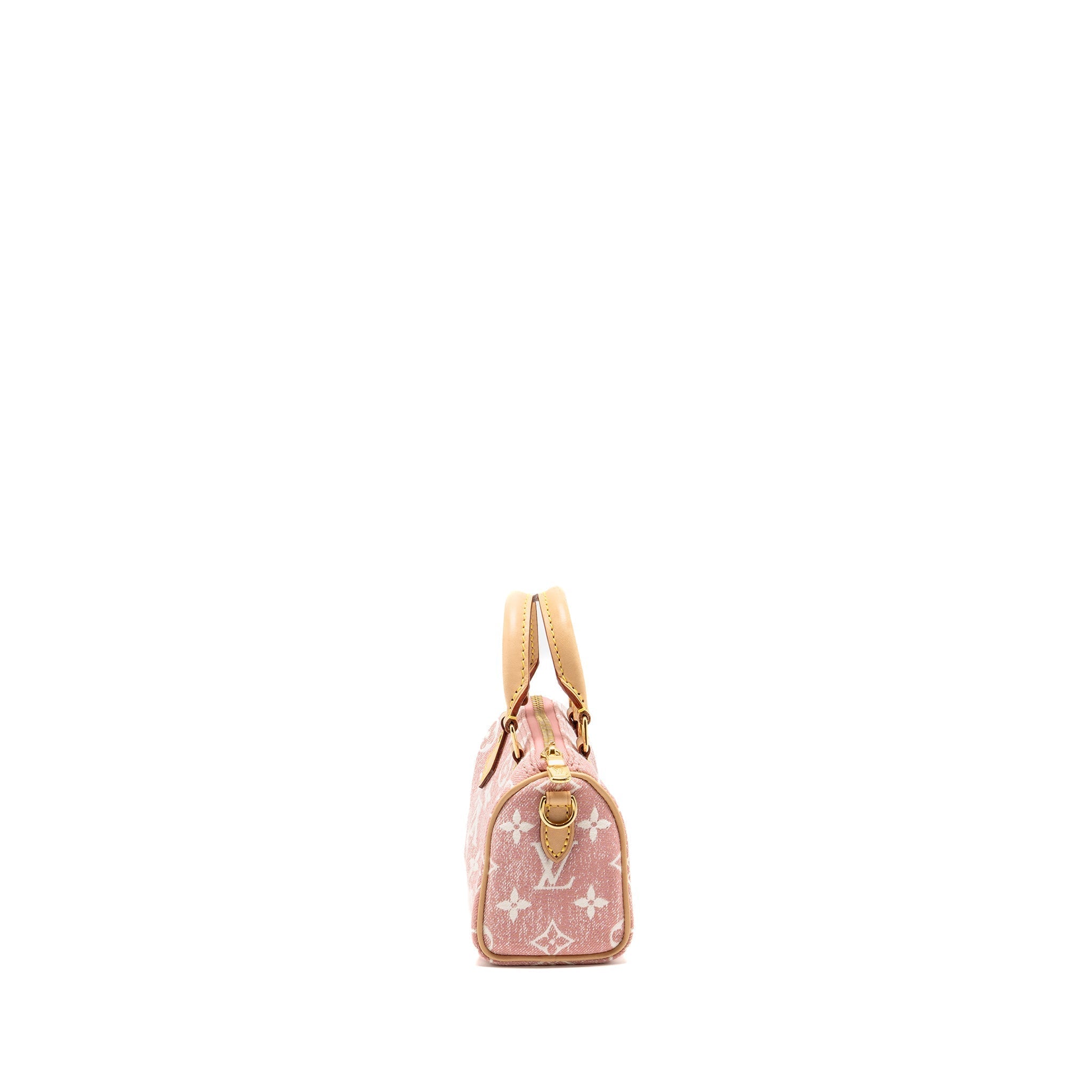 LOUIS VUITTON NANO SPEEDY MONOGRAM DENIM PINK GHW