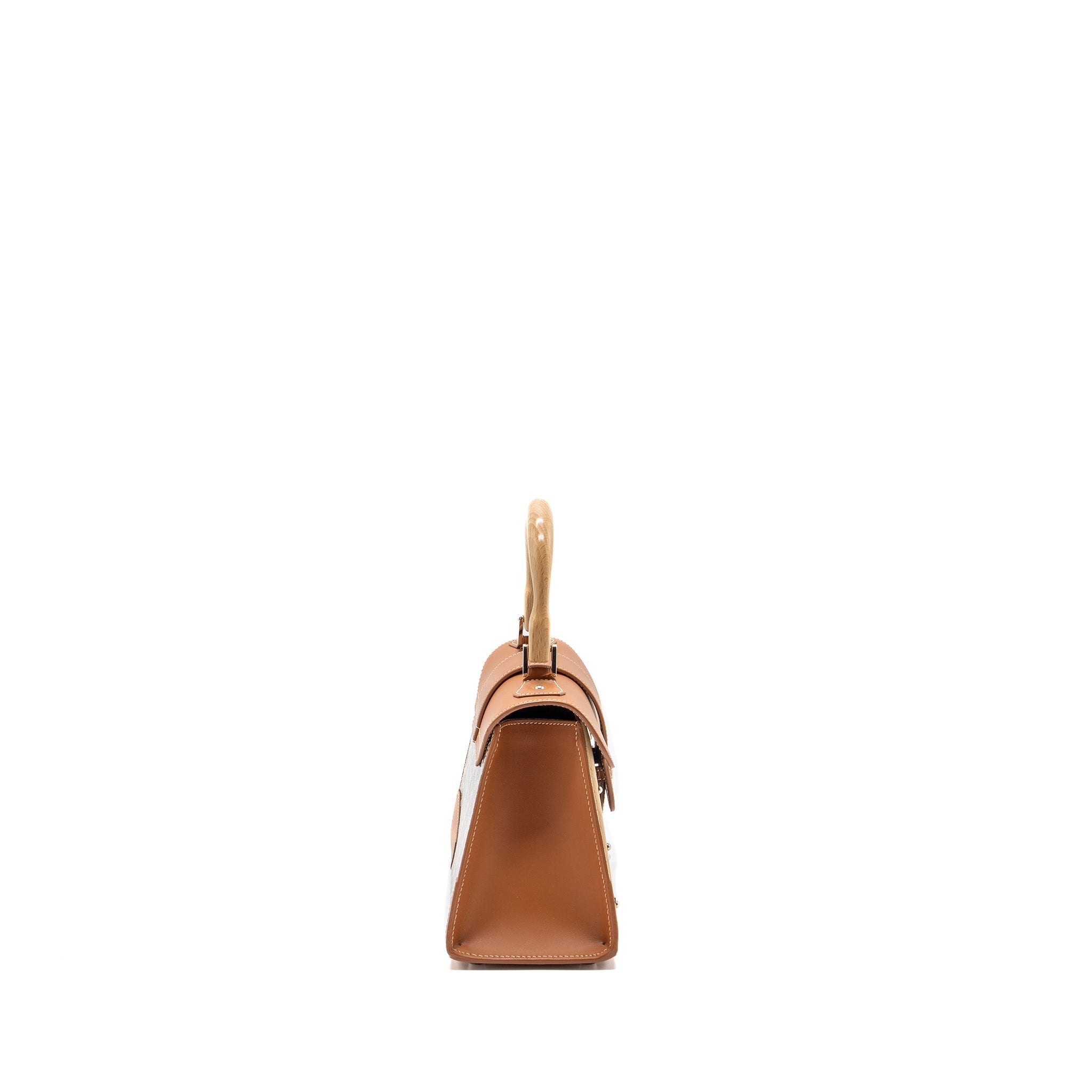 GOYARD MINI STRUCTURE SAIGON BAG CANVAS/CALFSKIN BLACK/TAN SHW