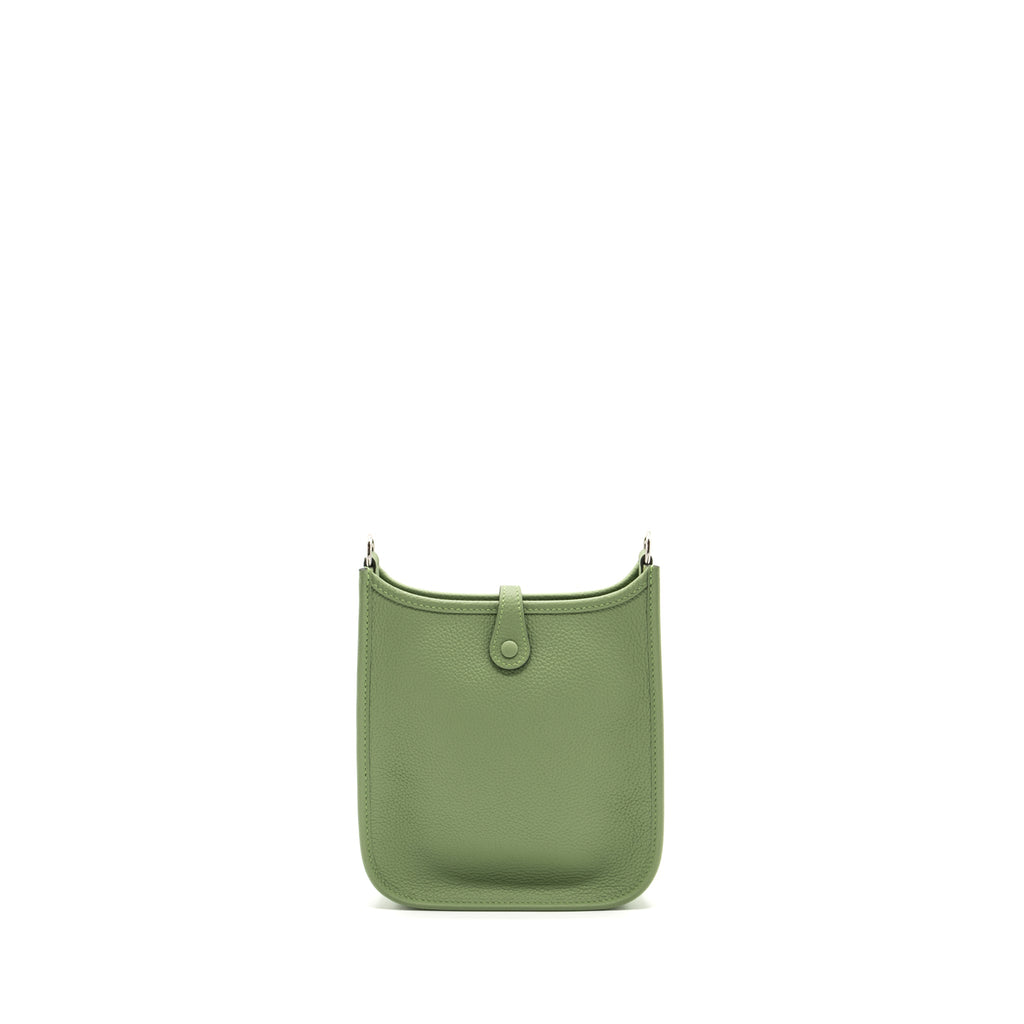 HERMES MINI EVELYN CLEMENCE VERT CRIQUET SHW