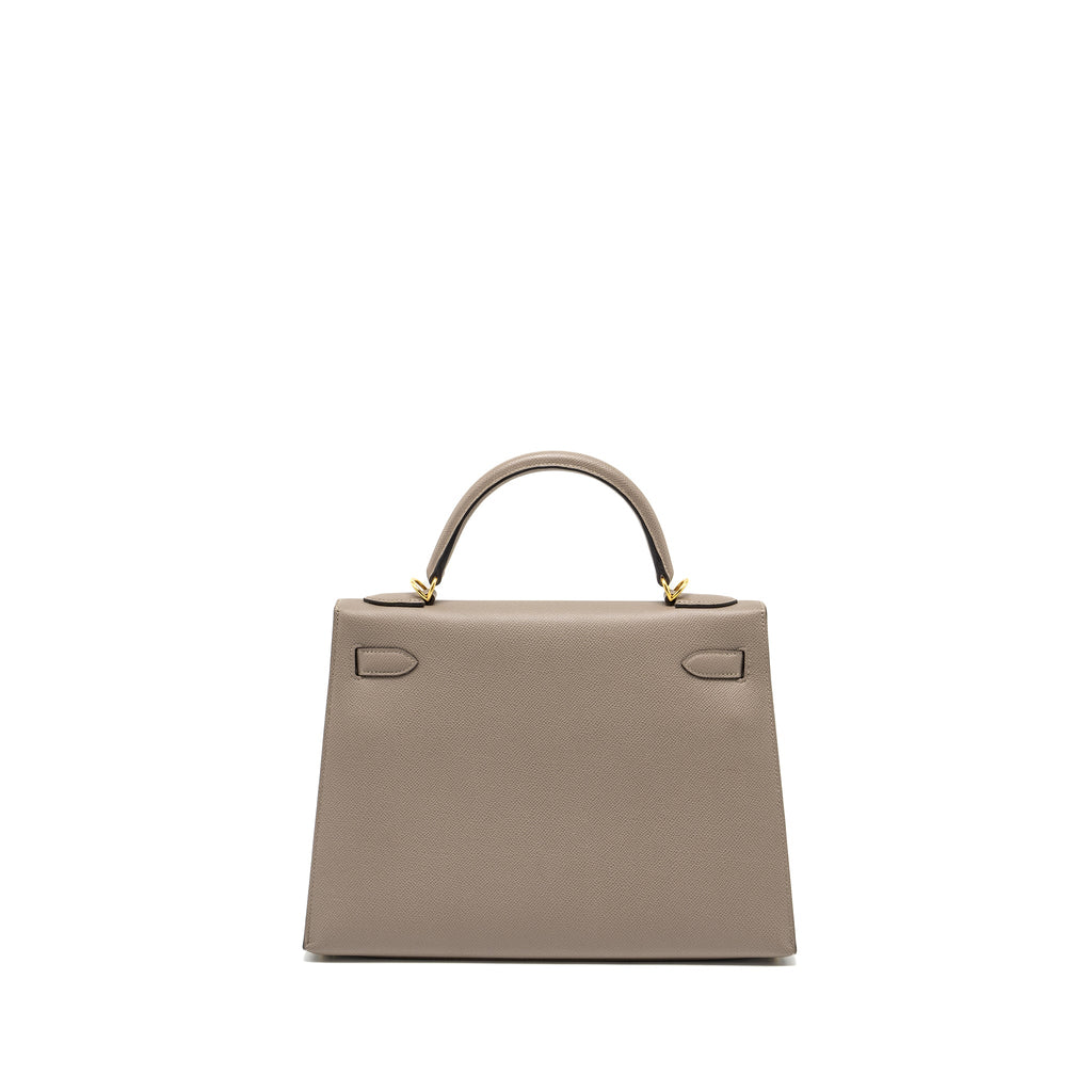 HERMES KELLY 32 EPSOM M8 GRIS ASPHALTE GHW