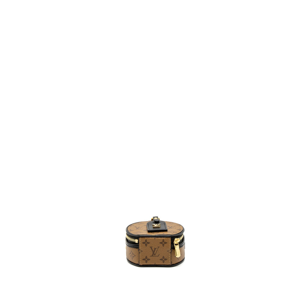 LOUIS VUITTON BOITE CHAPEAU NECKLACE/MINI CHAIN BAG MONOGRAM REVERSE CANVAS GHW