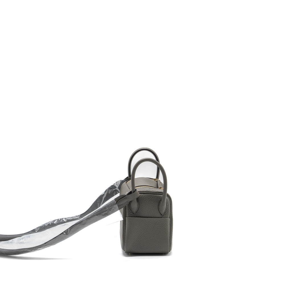 HERMES MINI LINDY CLEMENCE GRIS MEYER GHW