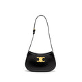 CELINE MEDIUM TILLY CHIC SHOULDER BAG SHINY CALFSKIN BLACK GHW