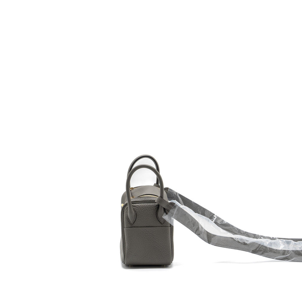 HERMES MINI LINDY CLEMENCE GRIS MEYER GHW