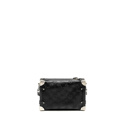 LOUIS VUITTON SIDE TRUNK MONOGRAM DEBOSSED CALFSKIN BLACK SHW