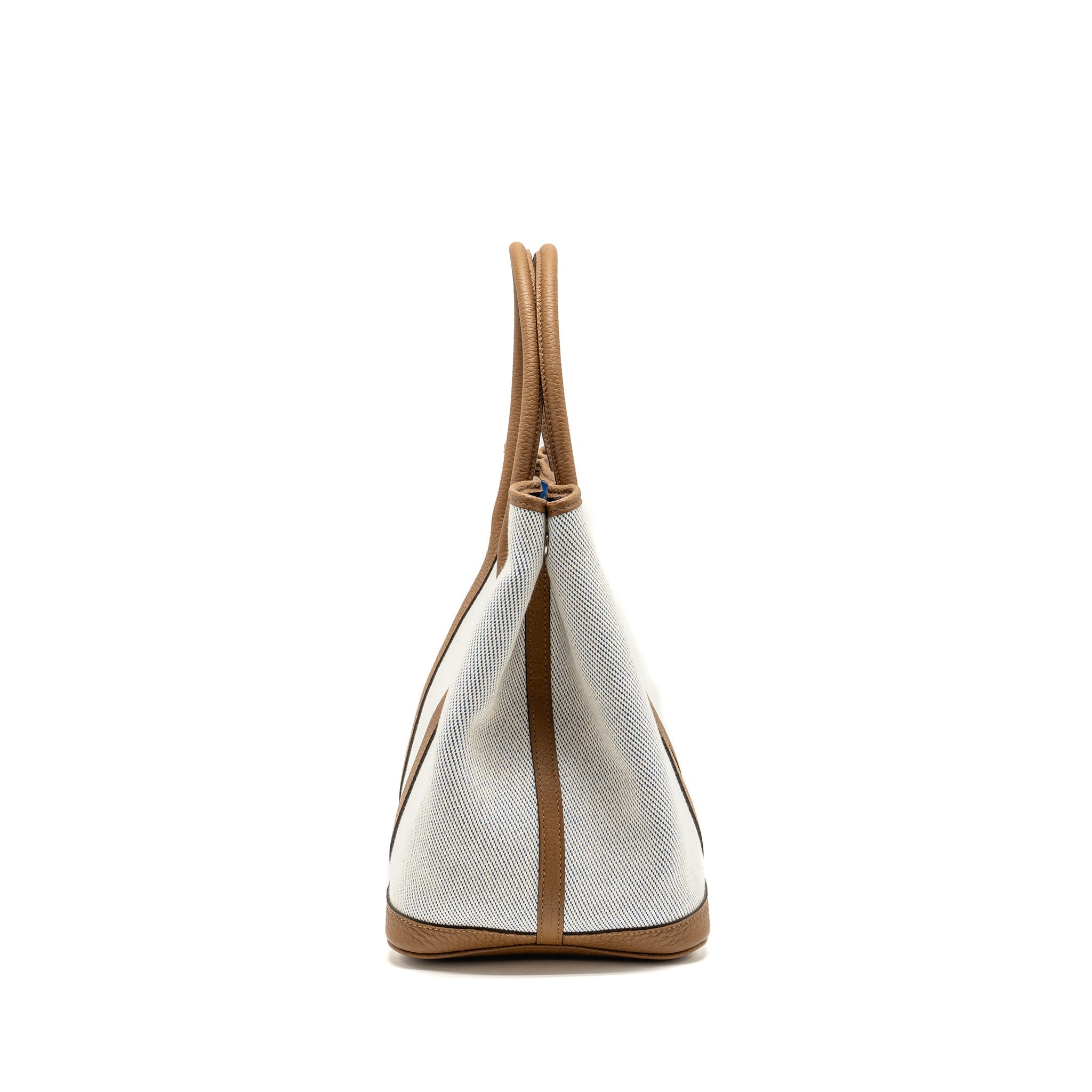 HERMES GARDEN PARTY 36 NEGONDA/CANVAS ECRU/ALEZAN/BLUE BILL SHW