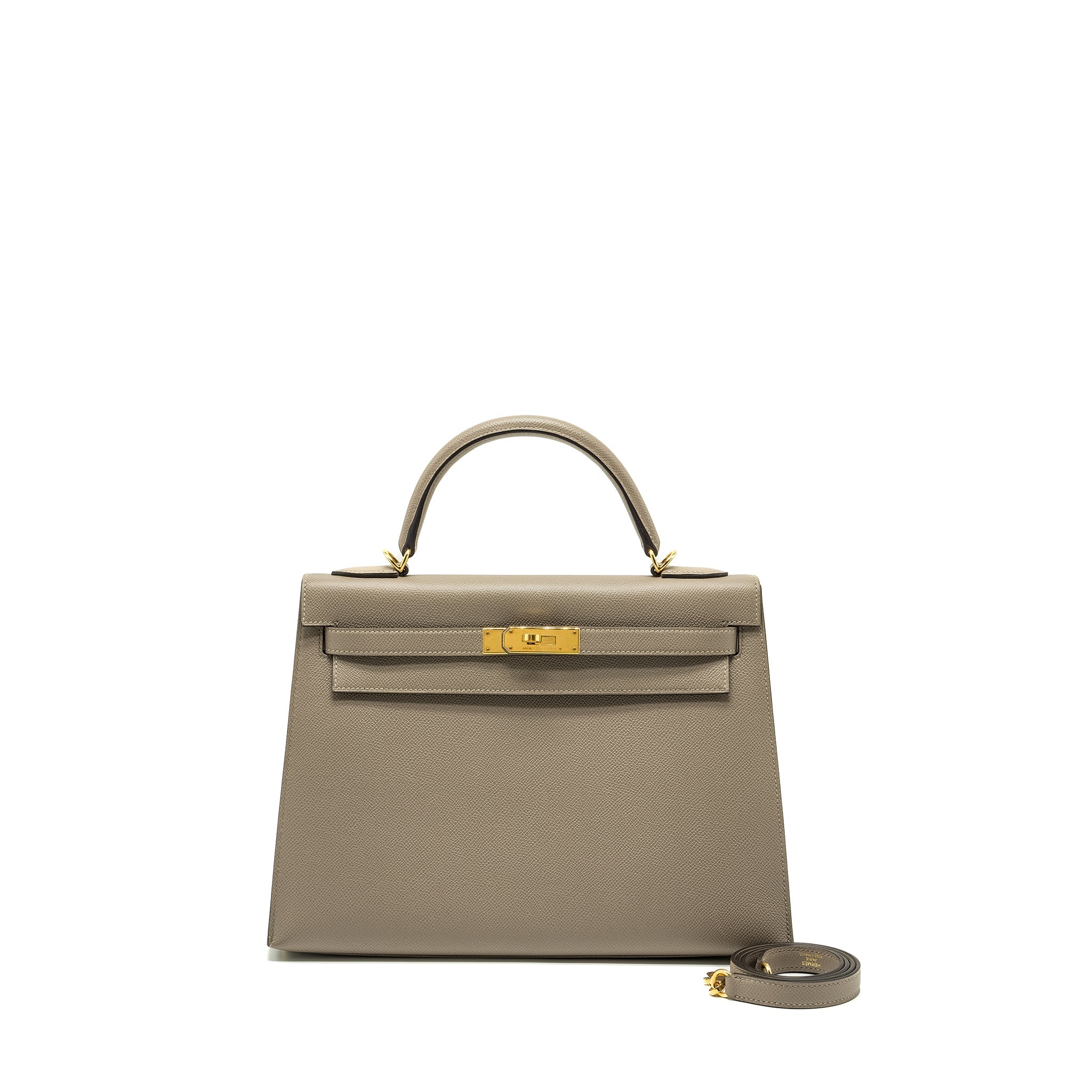 HERMES KELLY 32 EPSOM M8 GRIS ASPHALTE GHW