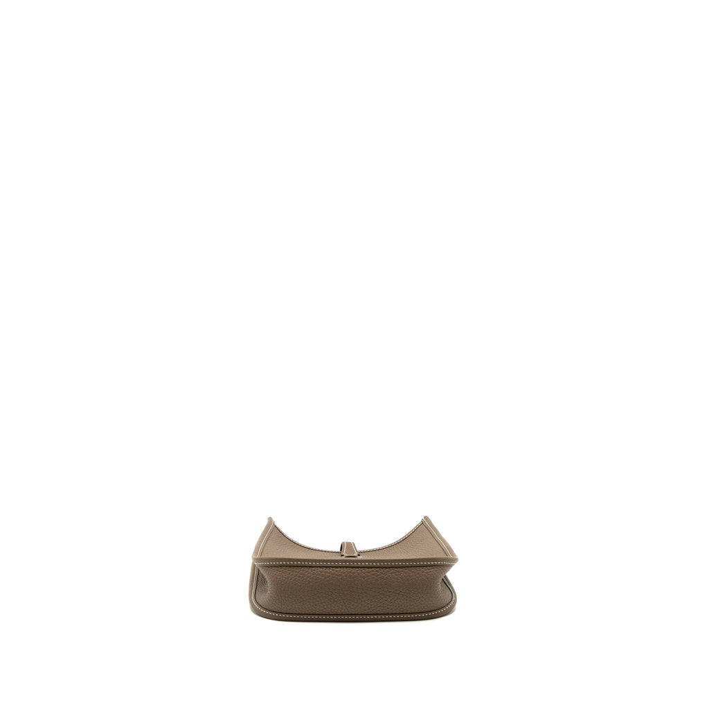 Hermes Mini Evelyne Clemence Etoupe GHW