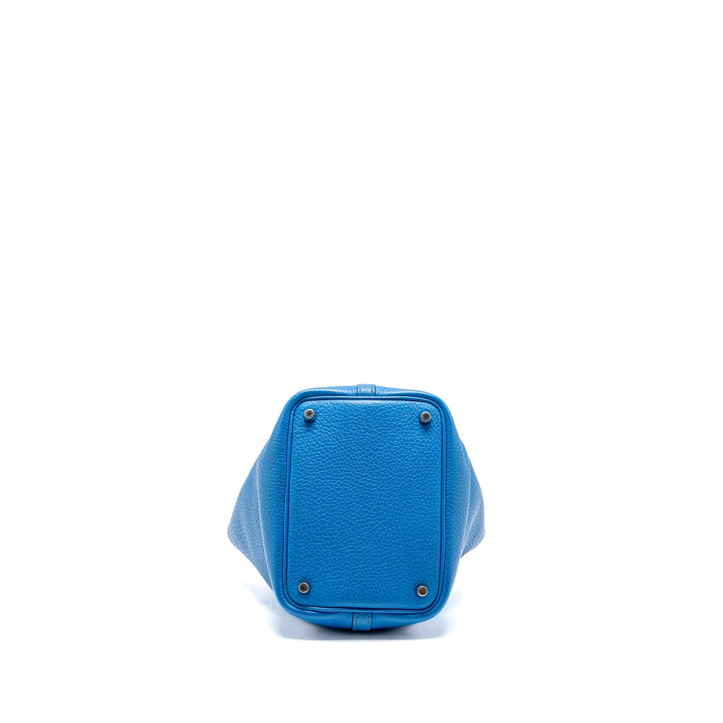 HERMES PICOTIN 18 LOCK BAG CLEMENCE B3 BLEU ZANZIBAR SHW