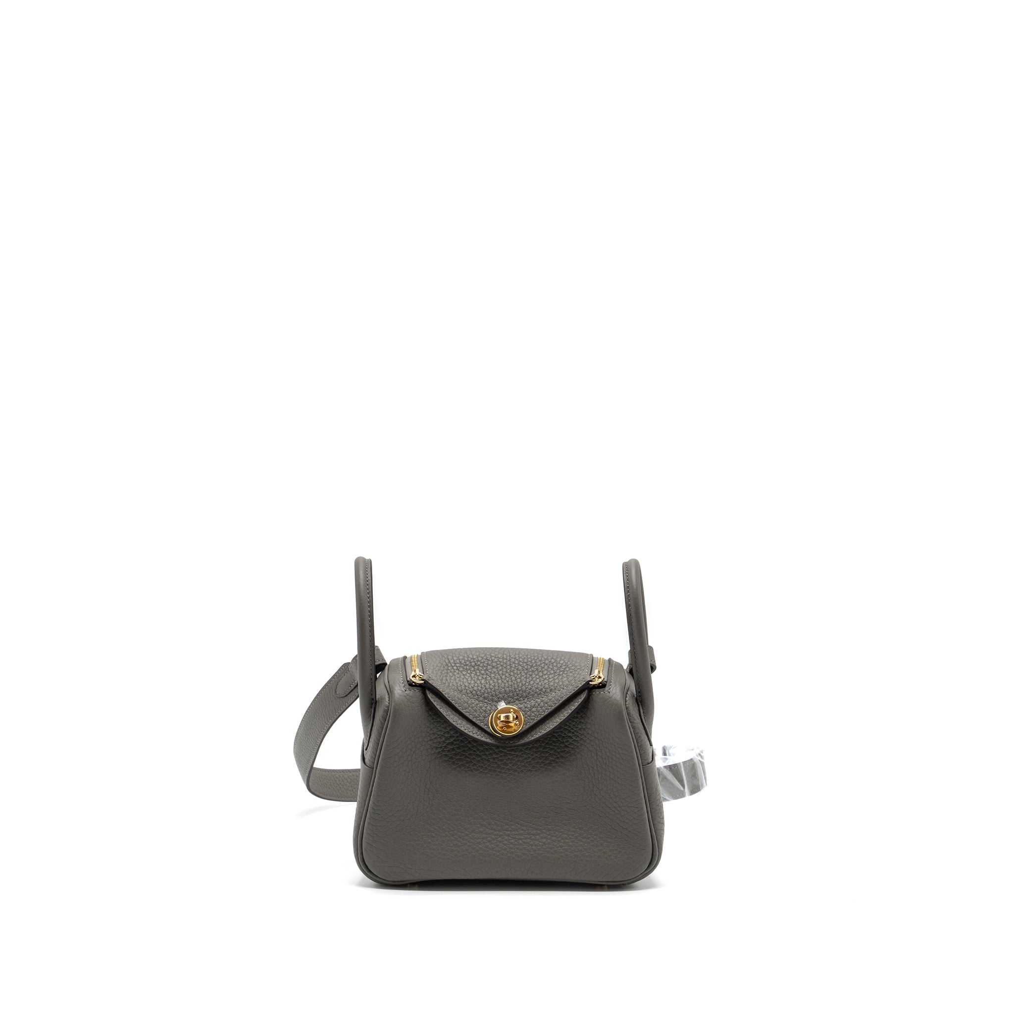 HERMES MINI LINDY CLEMENCE GRIS MEYER GHW